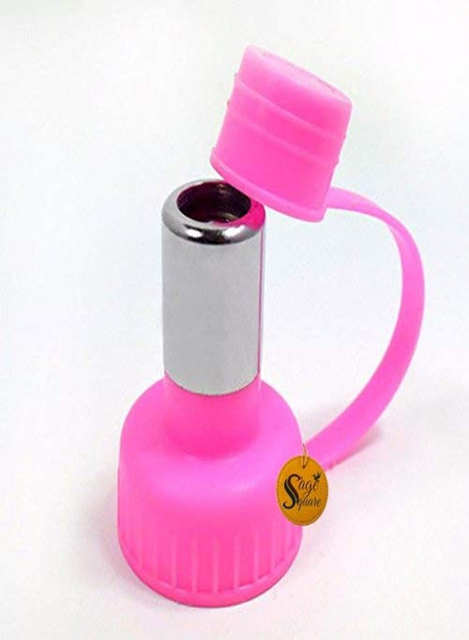 Sage Square Portable Travel Outdoor/Indoor Water Bottle Cum Water Feeder Cum Dispenser Water Bottle Cap for Dog/Cat/Puppy/Kitten/Hamster/Dwarf/Gerbil/Mice/Guinea Pig/Ferret/Rabbit (Pink) - Image 1